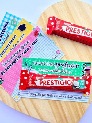 Mimo dia dos professores com chocolate prestígio