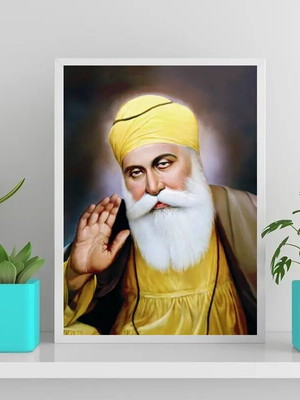 Quadro decorativo guru nanak-a4 com vidro