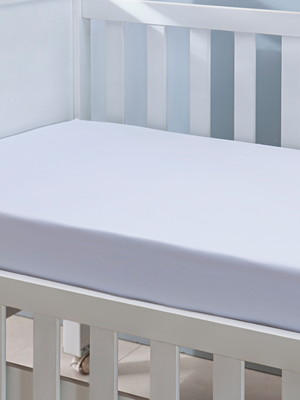 Lençol de berço micropercal branco com elástico 1 peça