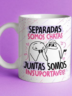 Caneca amizade flork engraçada
