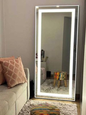 Espelho retangular com iluminação de led - 70cm l x 118cm a