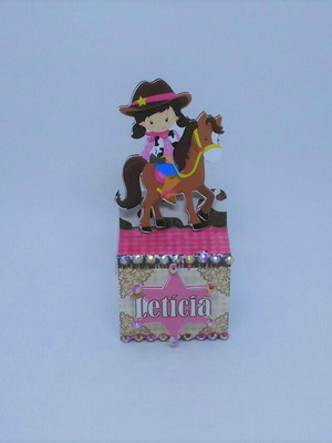 Capa para caixa acrilica country menina