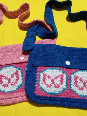 Bolsa (bag) crochê gwen stacy