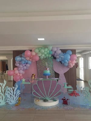 Decoração sereia/fundo mar