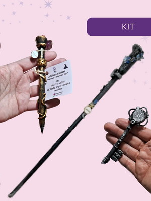 Kit varinha, caneta e chave