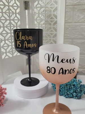 Taça gim 480 ml personalizada com nome