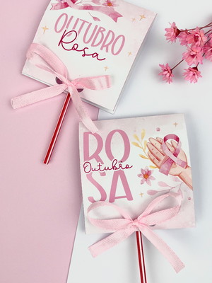 Pirulito- outubro rosa