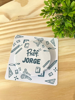 Abridor de garrafa com imã personalizado dia dos professores