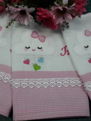 Kit fraldinha de boca chuva de amor - 3 peças