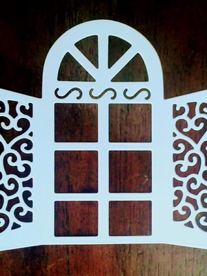 Die cut janela aberta