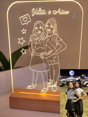 Luminaria personalizada com foto