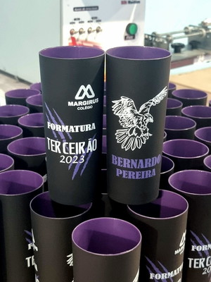 Long drink preto fosco interno roxo - formatura geral