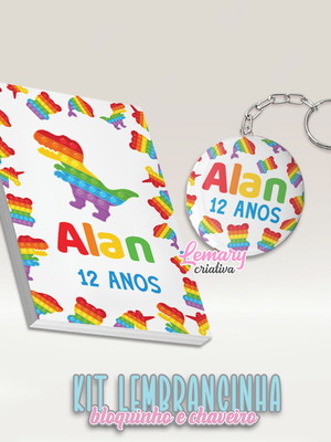Bloquinho com chaveiro pop it mod.0002