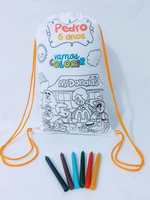 Mochila pinte e lave mcdonald's