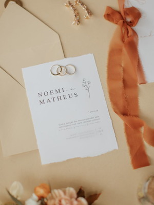 Convite de casamento minimalista contemporâneo