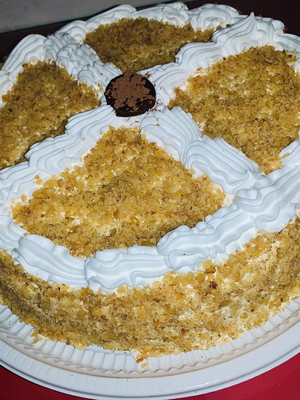 Torta de nozes integral zero açúcar!