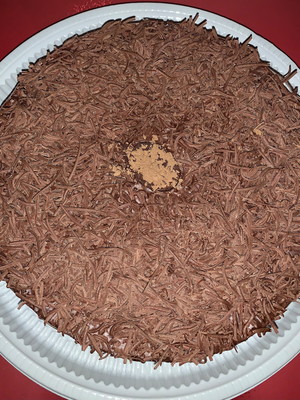 Torta mousse de chocolate zero açúcar e 100% integral