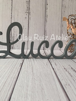Letras decorativas em mdf - linha cursiva