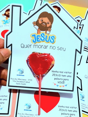 Card com pirulito- mimo