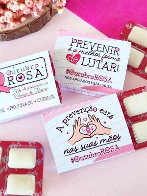 Chiclete- outubro rosa
