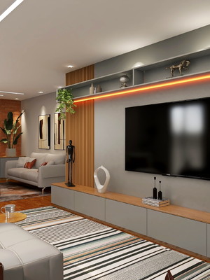 Projeto e imagens 3d de interiores