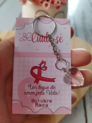 Brinde (chaveiro) outubro rosa