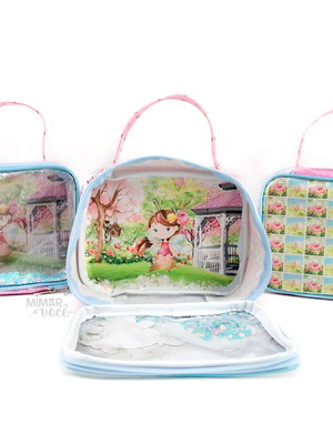 10 maletas aquario personalizadas - jardim