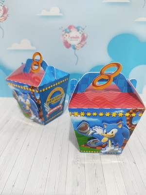 Caixa sushi com alça 3d - sonic