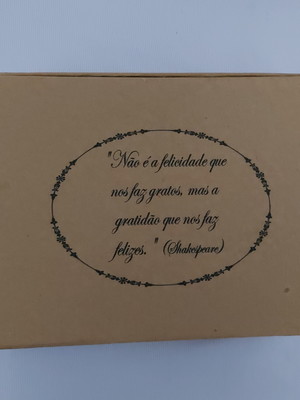 Diário da gratidão - caderno capa dura e caixa