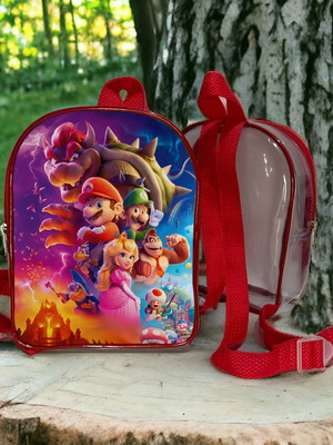 Mochila super mario bros lembrancinha de festa personalizado