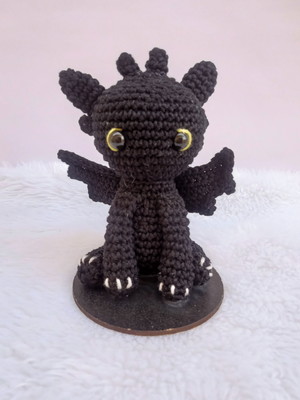 Fúria da noite de amigurumi - banguela