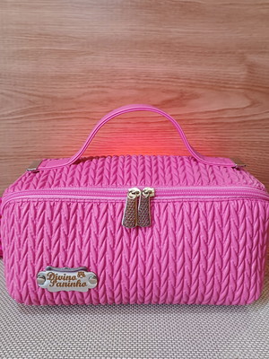 Necessaire cubo - rosa chiclete