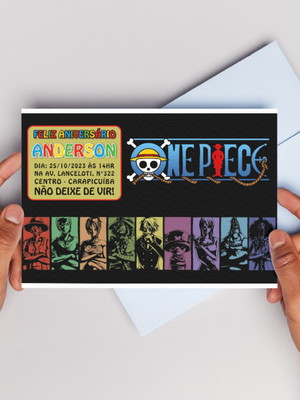 Convite digital - one piece