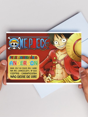 Convite digital - one piece