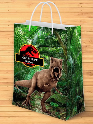 Sacolinha personalizada jurassic park