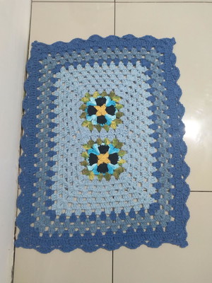 Tapete de croche retangular bia