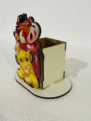 Porta lápis-centro de mesa rei leão / personalizado