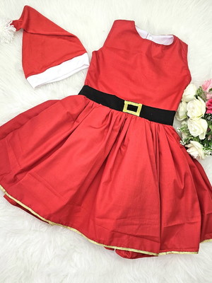 Vestido mamãe noel infantil 0109