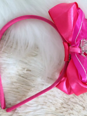 Tiara coroa barbie infantil pink daminha