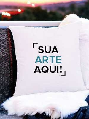 Capa para almofada personalizada com logomarca