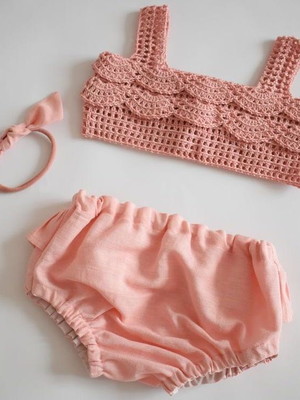 Conjunto baby crochê