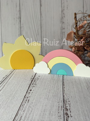 Arco íris + sol de mesa