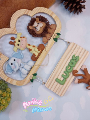 Porta maternidade safari baby