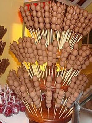 Morangos com chocolates