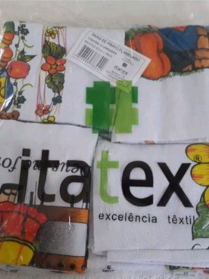 Kit com 12 pano de prato paraiba ou itatex