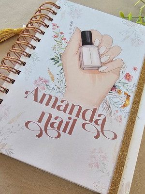 Agenda de agendamento manicure datado personalizado