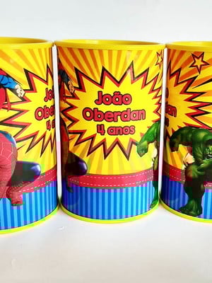 Cofrinho personalizado os vingadores