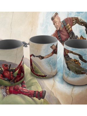 Caneca deadpool 2 (2018): deadpool e cable