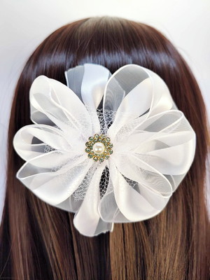 Laço flor com tule