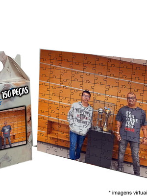 Quebra-cabeça personalizado com fotos de 150 peças em mdf